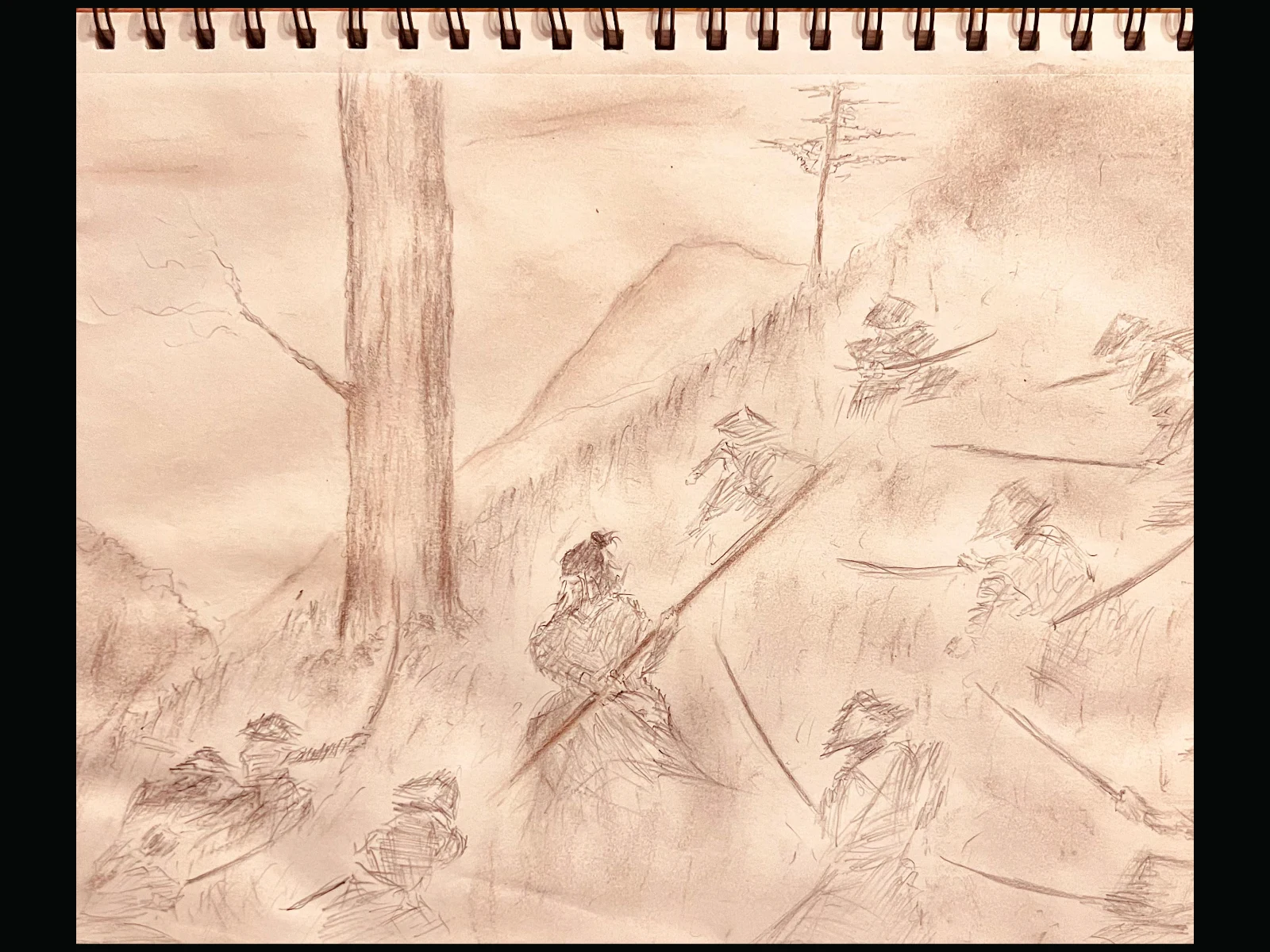 Miyamoto Musashi Sketch based on the old films...